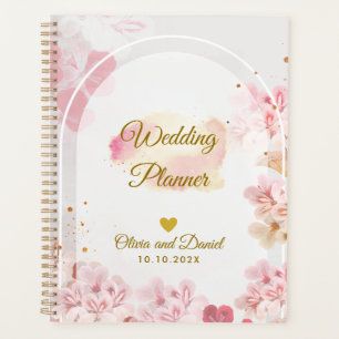 Organisateur de fleurs rose pâle élégant pour mari