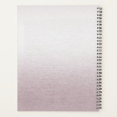 Organisateur de mariage floral blanc rose moderne (Dos)