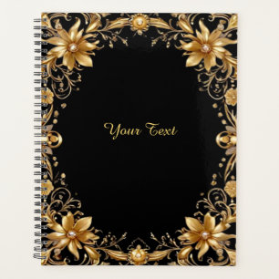 Organisateur de mariage floral doré