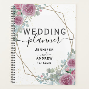 Organisateur de mariage floral eucalyptus rustique