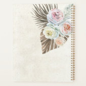 Organisateur de mariage floral neutre boho pastel (Dos)