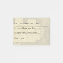 Organisateur de post-it graphique DM ; date, heure