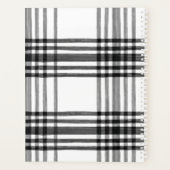 Organisateur et planificateur Plaid moderne noir e (Dos)
