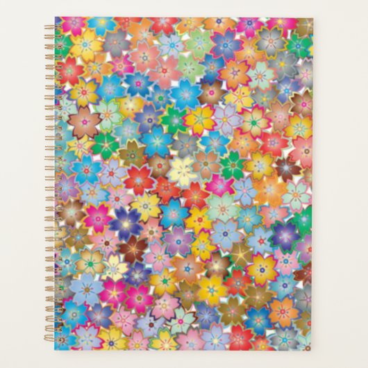 Organisateur/planificateur Floral Coloré (Devant)