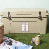 Organisation de la table de dessert Étiquettes ros (Glacière)