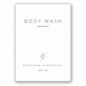 Organisation de salle de bain étiquette imperméabl (Devant)