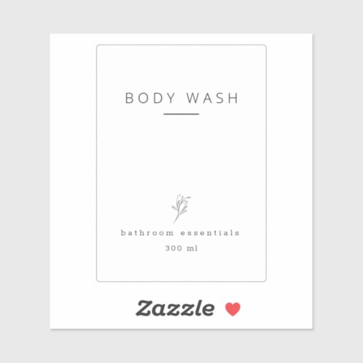 Organisation de salle de bain étiquette imperméabl (Feuille)