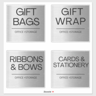 Organisation Étiquettes Silver pour le stockage