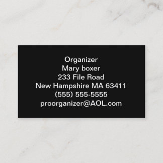 Organisatorische visitekaartjes
