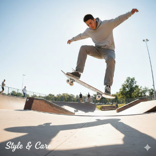 Organisch Abstract bladontwerp Skateboard