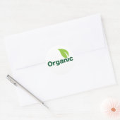 organisch blad ronde sticker (Envelop)