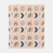 Organisch Boho-patroon Fleece Deken (Voorkant)