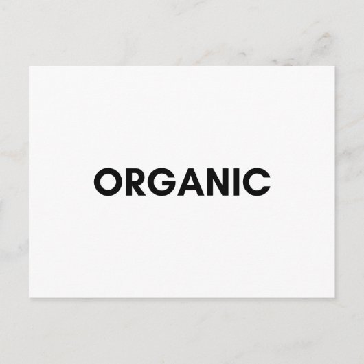organisch briefkaart (Voorkant)