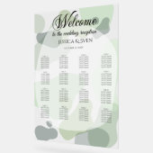 Organisch groen geometrische Abstracte bruiloft Acryl Bord (Hoek)