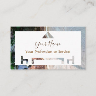 Organisch hout voor binnenhuisontwerp en meubelen! visitekaartje