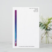 Organisch of kerkmuzikant letterhead briefpapier (Staand voorkant)