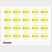 Organisch Ronde Sticker (Vel)