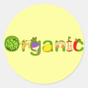 Organisch Ronde Sticker