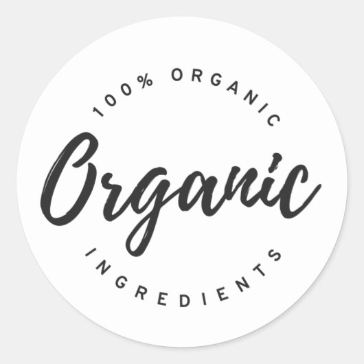 Organisch Ronde Sticker (Voorkant)