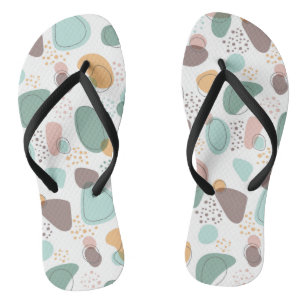 Organisch vormt een modern naadloos patroon teenslippers
