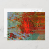 Organische abstrac #1472 briefkaart (Voorkant / Achterkant)