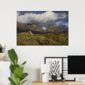 Organische bergen na Storm Poster (Thuiskantoor)