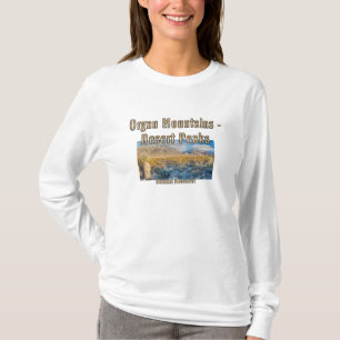 Organische bergen woestijnpieken t-shirt