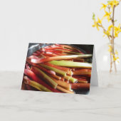 organische bronrabarber kaart (Gele Bloem)