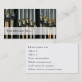 Organische buizen visitekaartje - zilverbuizen (Voorkant / Achterkant)