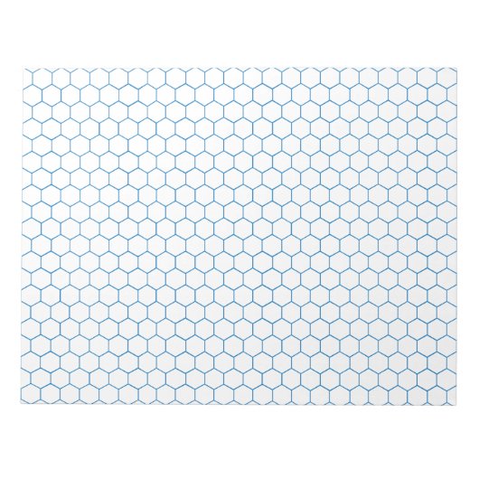 Organische Chemie Hexagonaal Groot Grafiekdocument Notitieblok (Voorkant)