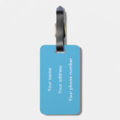 Organische Chemie Molecule Patroon Wetenschap Geek Bagagelabel (Achterkant verticaal)