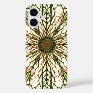 Organische Fractale Vertakkende Natuur-Inspiratie iPhone 16 Hoesje