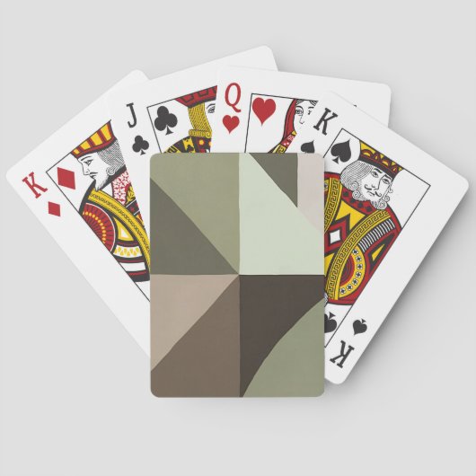 Organische geometrie speelkaarten (Achterkant)