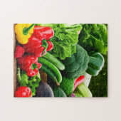 Organische groenten en fruit Jigzaag Puzzle Legpuzzel (Horizontaal)