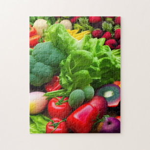 Organische groenten en fruit Jigzaag Puzzle Legpuzzel