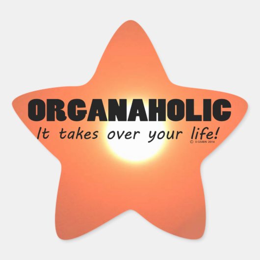 Organische Life Star-Sticker Ster Sticker (Voorkant)
