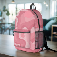 Organische lijn Abstracte kunst - Roos en Mauve