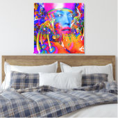 Organische machine canvas afdruk (Insitu (Slaapkamer))