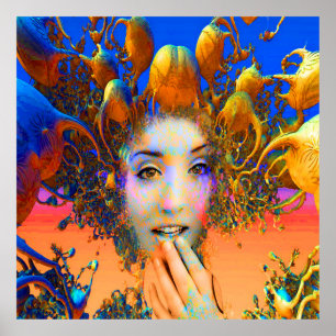 Organische Medusa Poster