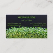 organische microgreens visitekaartje (Voorkant)
