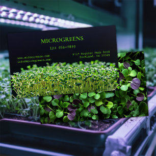 organische microgreens visitekaartje