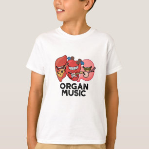 Organische muziek Funny Anatomy Body Parts Pun T-shirt