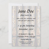 Organische overweging-uitnodiging - buizen kaart (Achterkant)