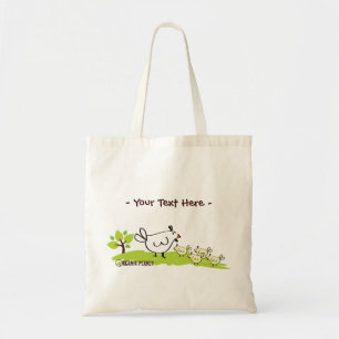 Organische planeten voor de kippenfamilie, geschik tote bag