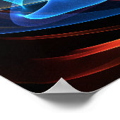 Organische regenboog poster (Hoek)