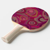 Organische roze tafeltennisbatje (Voorkant Gekanteld)