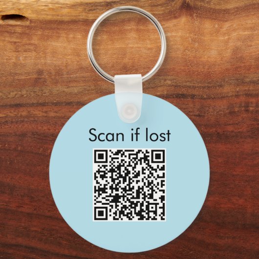 Organische scheikunde QR-code: Methane Molecule Sleutelhanger (Achterkant)