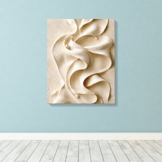 Organische sculpturale abstracte kunst canvas afdruk