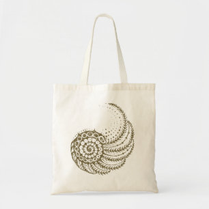 Organische spiraaltan tote bag
