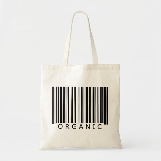 Organische streepjescode tote bag (Voorkant)
